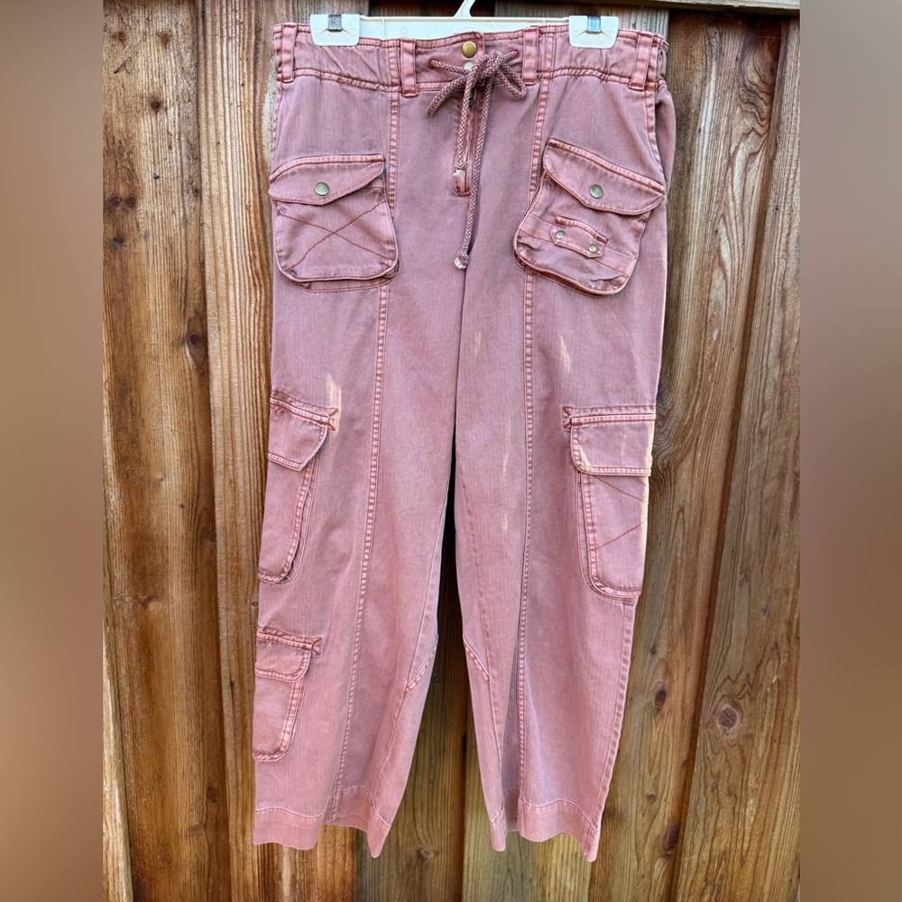 NWT Free People Cargo Pants with Pockets - Picture 1 of 3